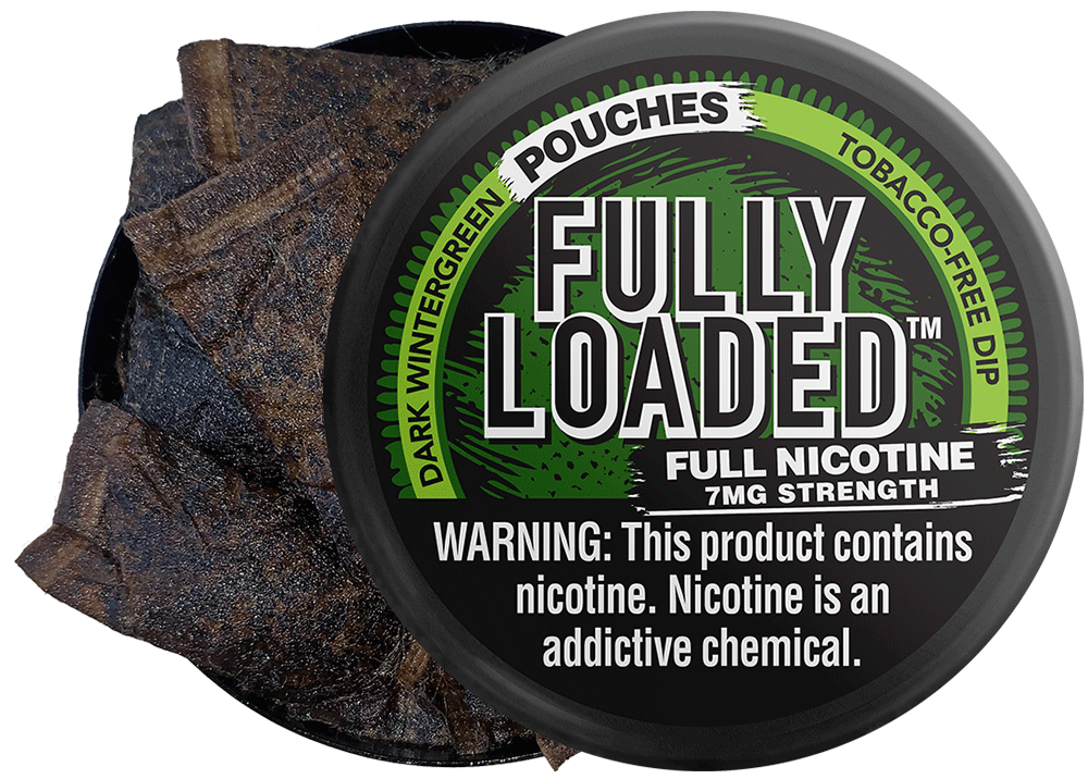 Dark Wintergreen Flavored TobaccoFree Nicotine Pouches Fully Loaded LLC