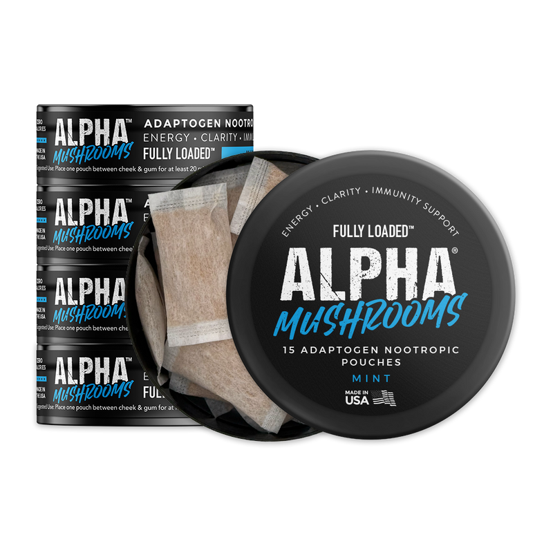 Load image into Gallery viewer, ALPHA Mushrooms Adaptogen Pouches - Mint
