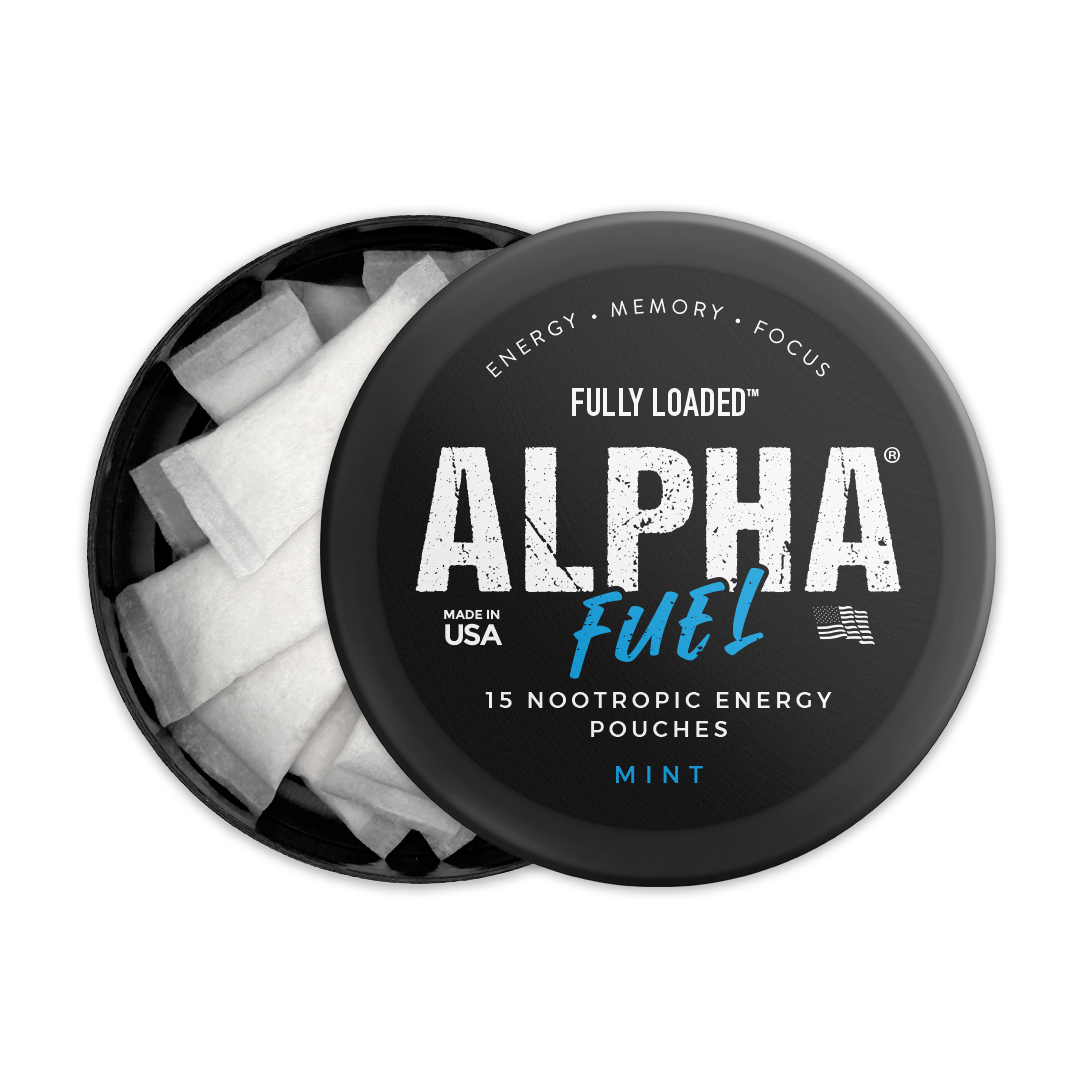 Mint ALPHA Fuel Nootropic Energy Pouches | Fully Loaded LLC