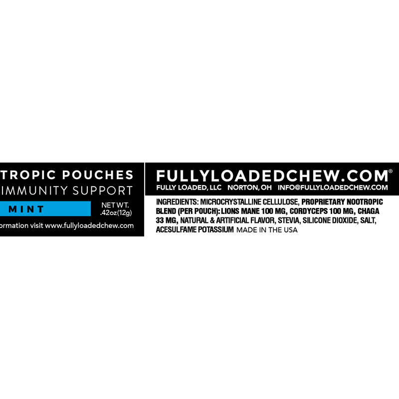 Load image into Gallery viewer, ALPHA Mushrooms Adaptogen Pouches - Mint