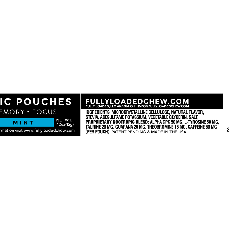 Load image into Gallery viewer, Mint ALPHA Fuel Nootropic Energy Pouches