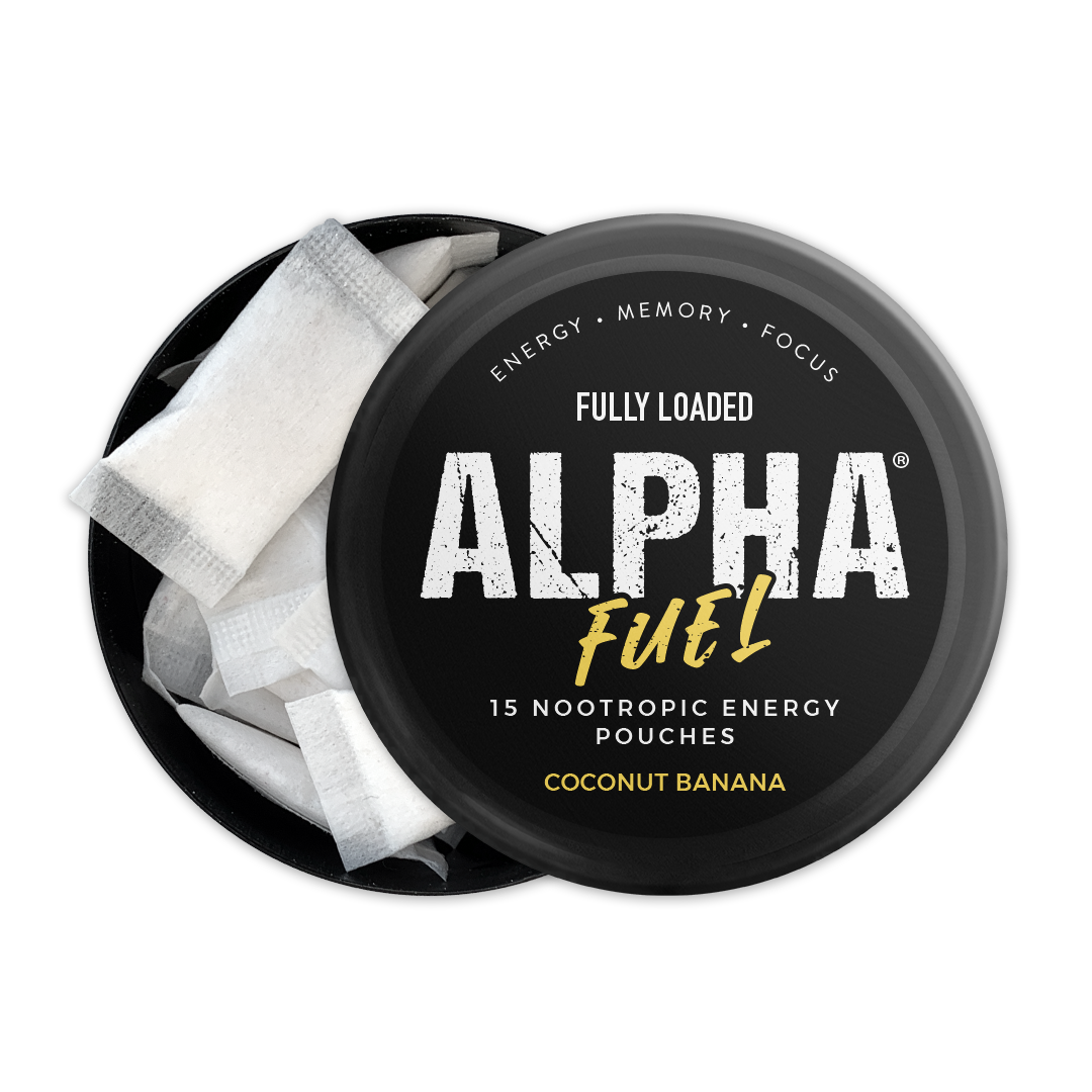 Coconut Banana Alpha Fuel Nootropic Energy Pouches | Fully Loaded LLC
