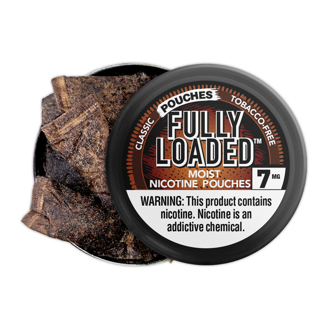 Classic Moist Tobacco-Free Pouches | 7mg Nicotine | Fully Loaded LLC