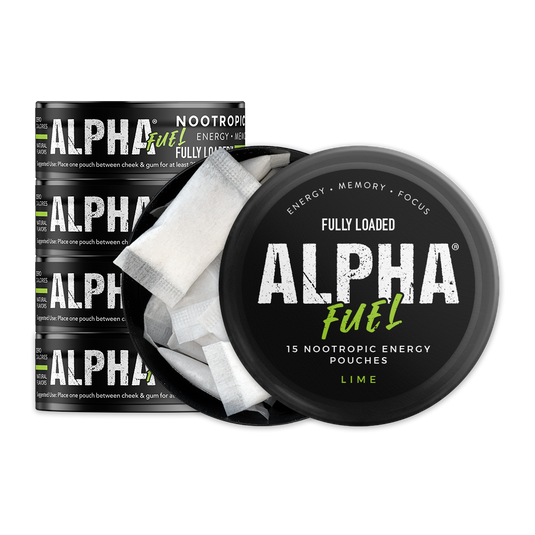 Lime ALPHA Fuel Nootropic Energy Pouches