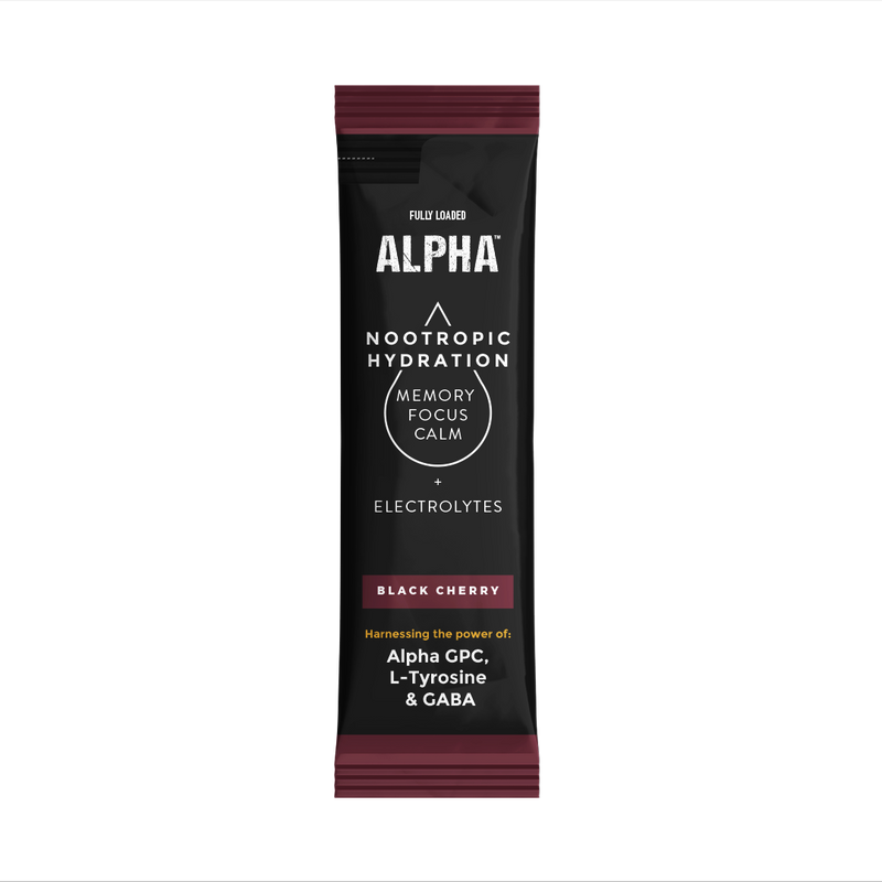 Load image into Gallery viewer, Black Cherry ALPHA Nootropic Hydration Drink Stick Packs
