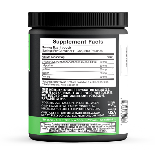 Wintergreen ALPHA Fuel Nootropic Energy Pouches