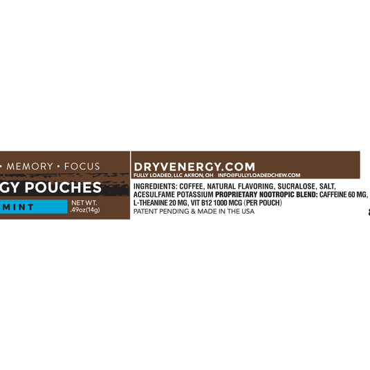 Mint - Dryv Coffee Energy Pouches