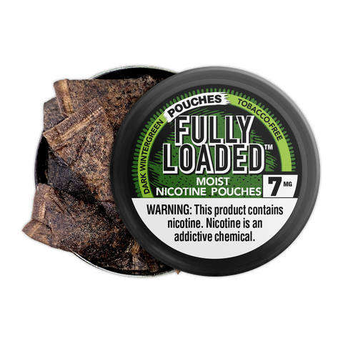 Image of Dark Wintergreen Pouches - "Fully Loaded" - Full Nicotine Strength