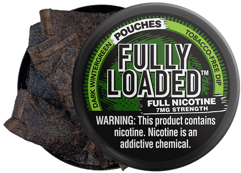 Image of Dark Wintergreen Pouches - "Fully Loaded" - Full Nicotine Strength