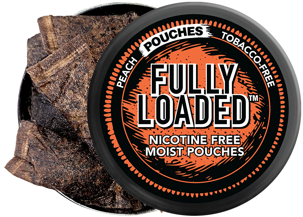 Peach Zero Nicotine TobaccoFree Pouches Fully Loaded LLC